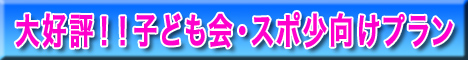 大好評!!子ども会・スポ少向けプラン
